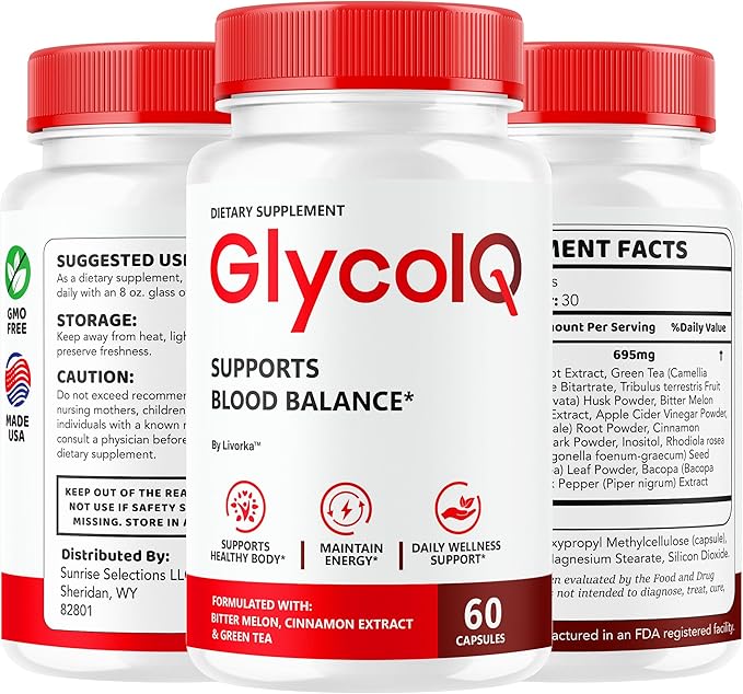 (2 Pack) GlycoIQ Capsules - Official Glyco IQ Support Supplement All Natural Premium Advanced Formula - Maximum Strength GlycoIQ Multivitamin for Overall Health &amp Wellness 120 Capsules for 2 Mon