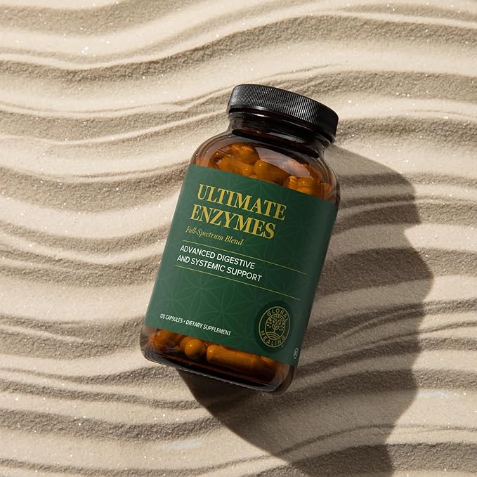 Global Healing Ultimate Enzymes - Digestive Enzyme Supplement - 120 Capsules (2-Pack)