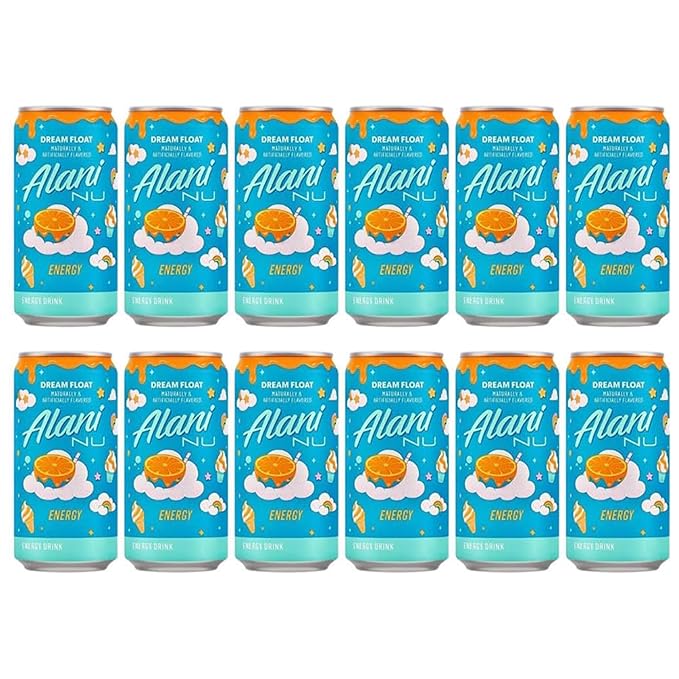 Alani. Nu Mini Energy Drink Dream Float Flavor - (Pack Of 12) - 8.4 fl. oz