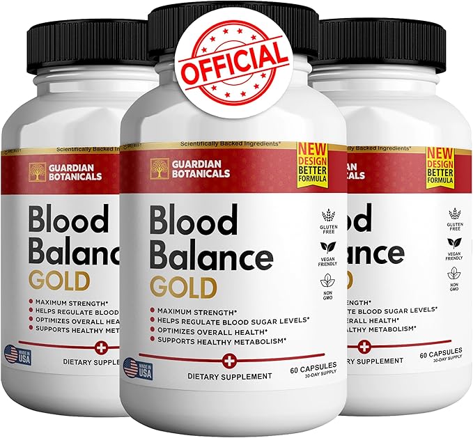 Guardian Botanicals Blood Balance All Natural Formula to Maintain Healthy Levels Maximum Strength Daily Formula Blood Balance Reviews (3 Pack - 180 Capsules)