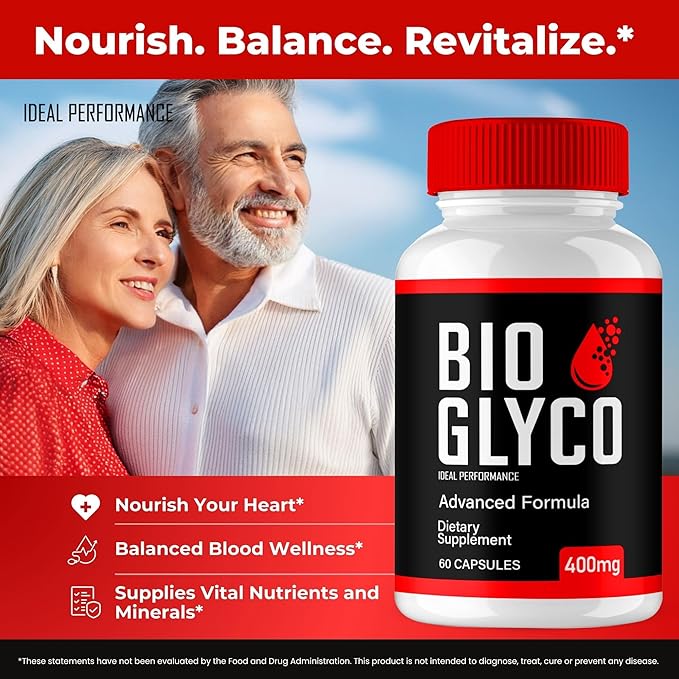 Bio Glyco Advanced Blood Formula Capsules Official Bio Glyco Supplement Pills - Maximum Strength All Natural Healthy Circulation &amp Stable Levels BioGlyco Support Reviews (60 Capsules)