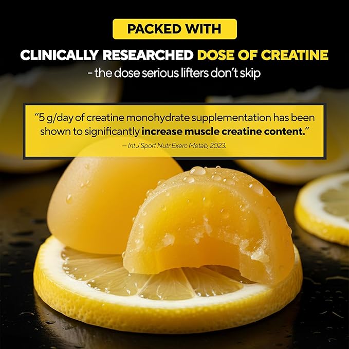 VitaUp Creatine Monohydrate Gummies for Men &amp Women - USA Made Monohydrate Creatine for Men 5000mg Per Serving - Supports Energy Levels Training Endurance &amp Muscle Performance - 90 Gummies