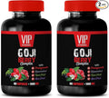 antioxidant supplement - GOJI BERRY COMPLEX - WITH POMEGRANATE RESVERATROL NONI ACAI - Pomegranate vitamin e for skin - antioxidant nutritional supplements - antioxidants vitamins - 2 Bot 120 Caps