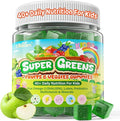 Kids Super Greens Gummies w/Multivitamins 20+ Veggie Fruit Prebiotics Calcium Omega-3 (DHA/EPA) Kids Vitamins Greens Superfood Gummies for Picky Eaters Growth Energy Immune Digestion 1 Pack