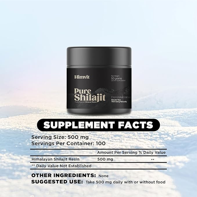 Pure Himalayan Organic Shilajit Resin with Lab Report Super high Potency for Men &amp Women Fulvic Acid &amp Trace Minerals Humic Acid Supplement Resin| Supports Energy Metabolism &amp Immunity| 5