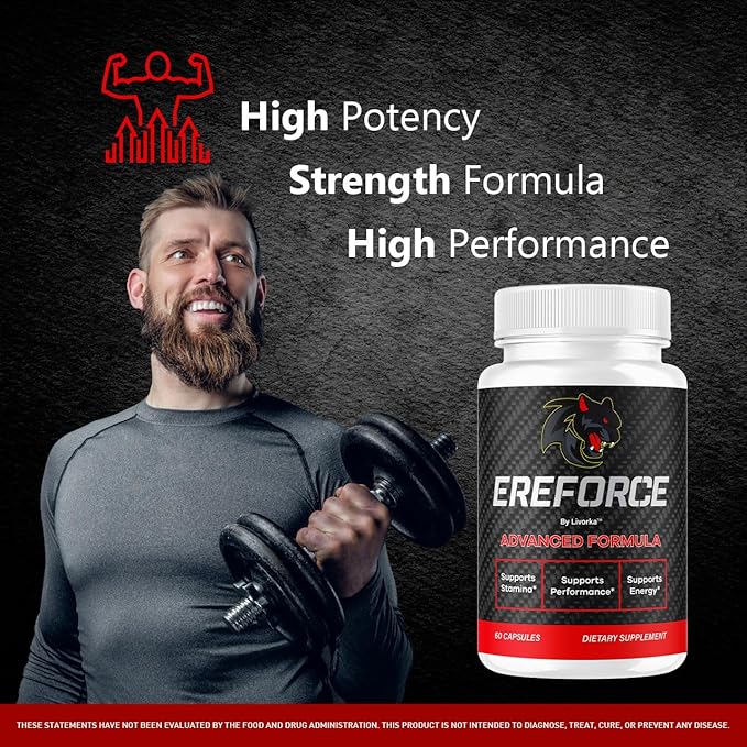 (5 Pack) Ereforce - Ereforce Capsules Advanced Daily Formula Premium All Natural Ingredients- Maximum Strength EreforcePills Support Reviews for Overall Health and Wellness 300 Capsules for 5 Months