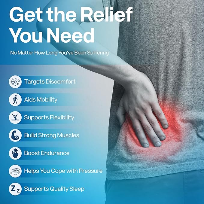 SciatiEase Sciatic Nerve Health Support Supplement - Nerve Support Formula with AlphaPalm Pea Vitamin B Complex Alpha Lipoic Acid 300mg - 120 Capsules