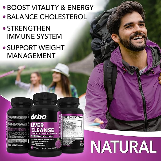Adrenal Support Cortisol &amp Liver Cleanse Detox Supplement - Adrenal Fatigue Supplements for Cortisol Health - Liver Gallbladder Care Formula Capsules &amp Natural Milk Thistle Dandelion Supplemen