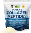 ANDREW LESSMAN Marine Collagen Peptides Powder and MSM 240 Servings - Supports Radiant Smooth Soft Skin Comfortable Joints. Pure. Super Soluble No Fishy Flavor No Additives Non-GMO