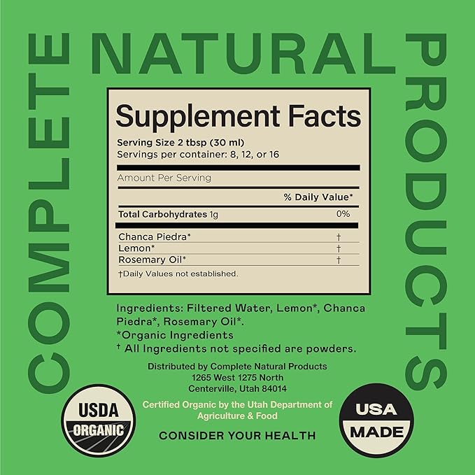 Complete Natural Products Gallbladder Complete 16oz Chanca Piedra 16oz Liver Complete 16oz Bundle