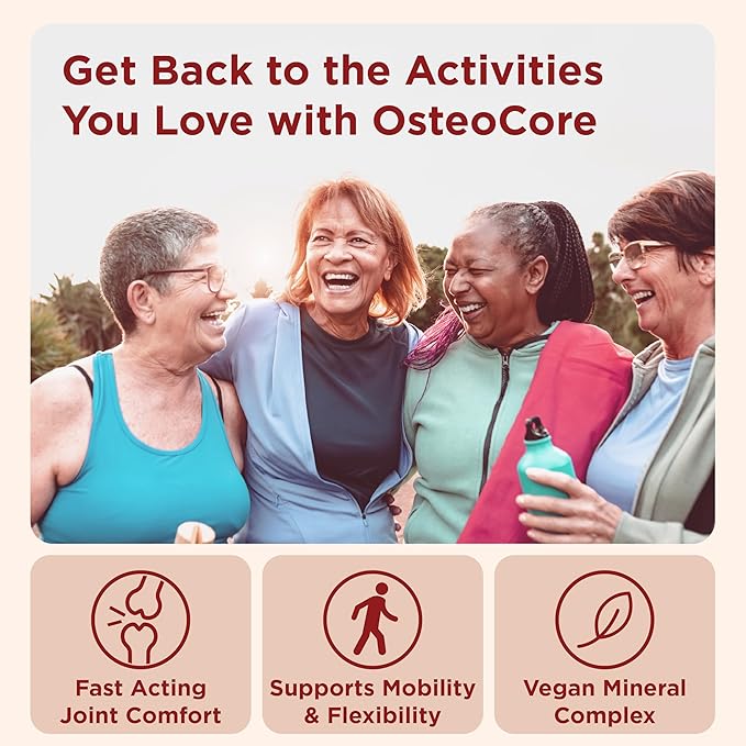 OsteoCore - Calcium Supplements for Women (1 Month Supply) Osteoporosis &amp Bone Health - Calcium Absorption - Vitamin D3 &amp Vitamin K2 Complex - Gluten Free Non GMO Made in USA by Heale - 120