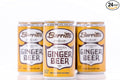 Barritt's Ginger Beer Original Ginger Beer Non-Alcoholic Soda Cocktail Mixer 7.5 fl oz Cans 24 Pack Mini Gluten Free
