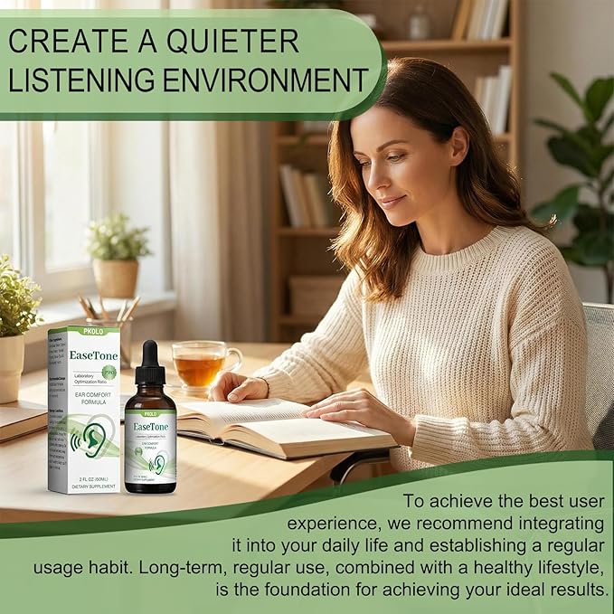 Protecting the Ears with Ear Drops Relieving Tinnitus and maintaining Ear Health it Contains Natural Ingredients. It Provides Gentle Cleaning Care for the Ears to Ensure Clear Hearing. (2PC)