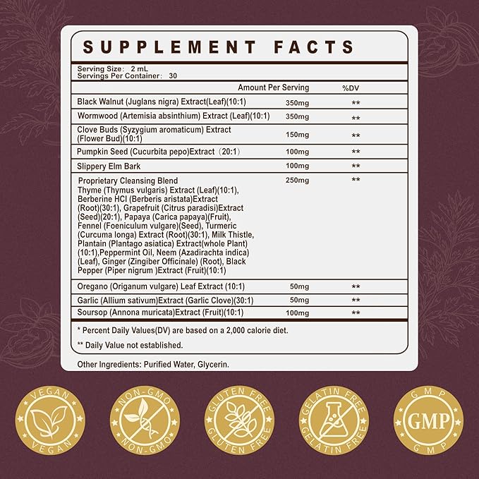Beef Organ Supplement for Women + 20-in-1 Liposomal Wormwood Black Walnut Cleanse Drops Bundle | Grass-Fed Beef Organs Capsules &amp Herbal Liquid Drops