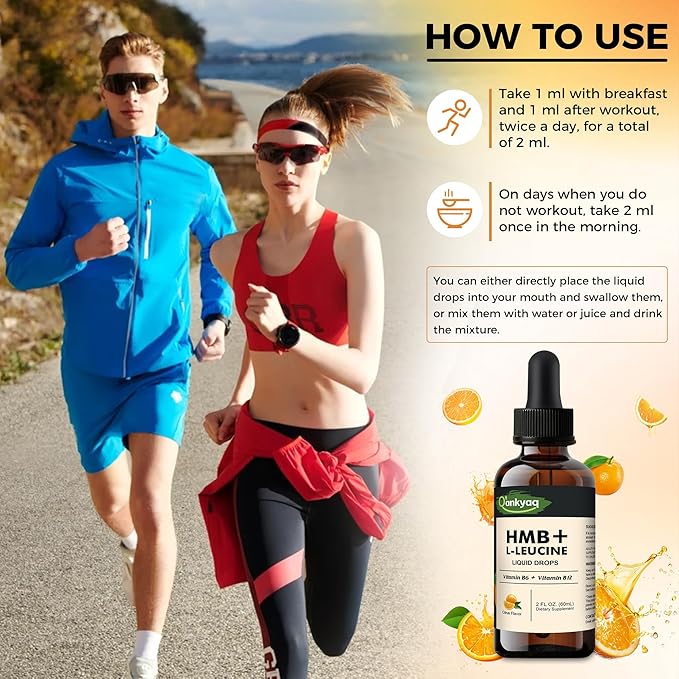 Q'ankyaq HMB and L-Leucine Liquid Drops and Gummies