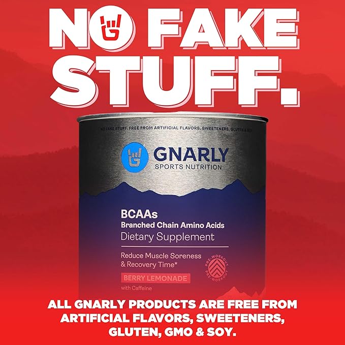 Gnarly Nutrition Gnarly Vegan Plant Protein Meal Replacement - Vanilla (28.2oz) BCAAs Berry Lemonade (10.58oz)