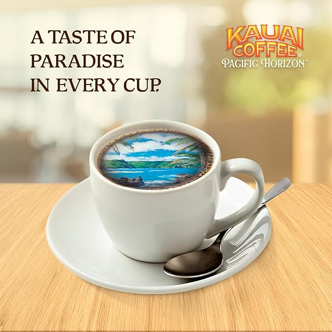Kauai Ground Coffee Decaf Medium Roast - Arabica Ground Coffee from Hawaii's Largest Coffee Grower - Bright Aroma with Light Floral Notes - 24 Ounces