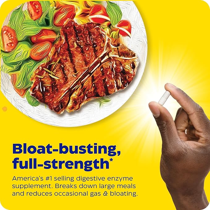 Enzymedica Digest Gold + ATPro Maximum Strength Enzyme Formula Prevents Bloating and Gas 14 Key Enzymes Including Amylase Protease Lipase and Lactase 180 Capsules