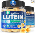 2 Pack Sugar Free Lutein 20mg 40mg and Zeaxanthin Gummies for Eyes with EPA 190mg &amp DHA 80mg Eye Vitamins Filled Gummies Plus Bilberry Goji Berry &amp Saffron Eye Health Supplements for Adults