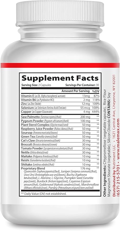Ejacumax Vitality- Prenatal Vitamins for Men- Fertility Formula - Male Semen Volume Enhancer- High Potency Sperm Count Boosting Formulation- All Natural and Effective- 60 Capsules
