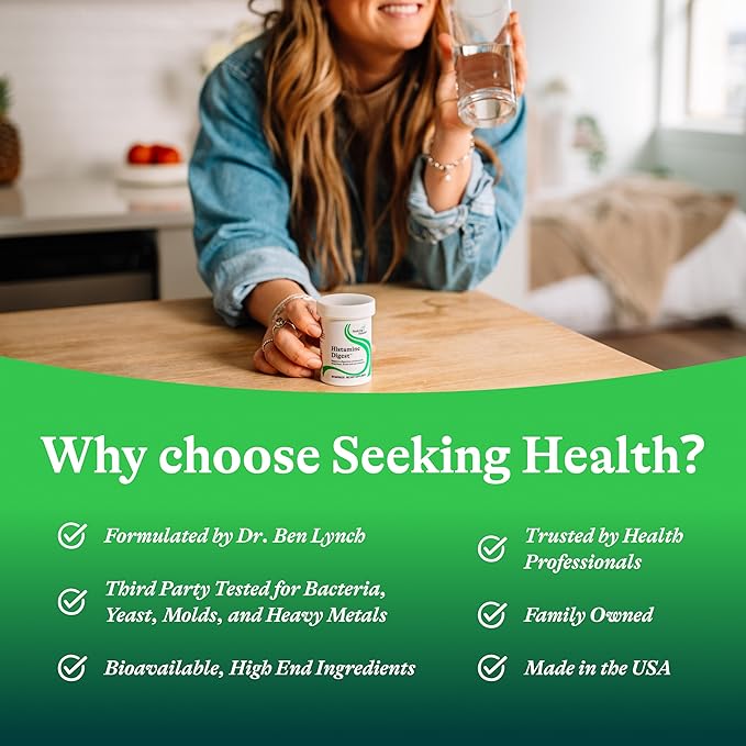 Seeking Health DAO Enzyme - Formerly Histamine Digest DAO Enzyme Supplement for Histamine Food Intolerance Supports Digestive Health Upset Stomach (90 Capsules)*
