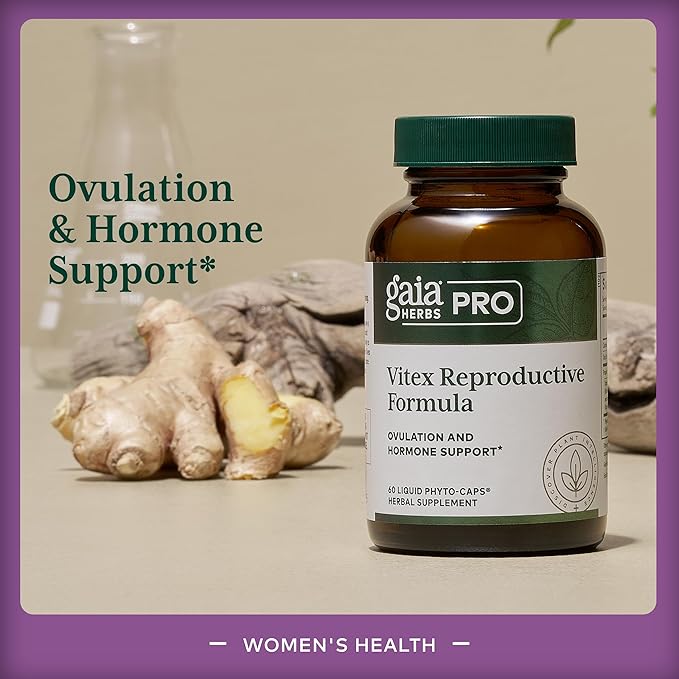 GAIA HERBS PRO Daytime HPA - Adaptogen Support Supplement Vitex Reproductive Formula - Aids Healthy Ovulation &amp Reproductive Function*