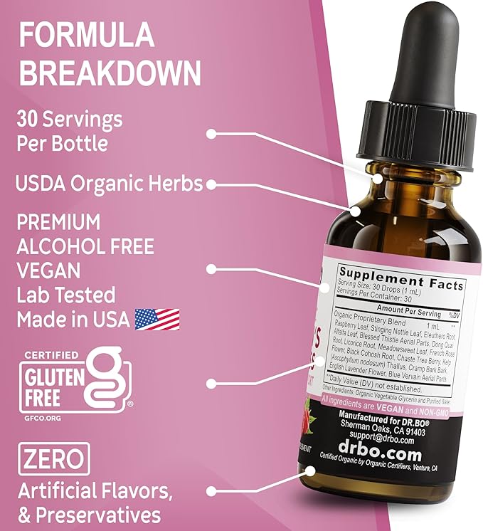 Thyroid Support &amp Female Balance for Women - Metabolism &amp Mood Thyroid Supplement Complex &amp Women's Wellness Organic Balance Supplements Liquid Drops &amp Period Support