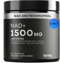Toniiq Liposomal NAD+ and Resveratrol Supplement - 1500mg Ultra High Strength NAD Supplement - Clinically Studied Ingredients with Patented RiaGev-WS™ Resveratrol and Niacin - 60 Capsules