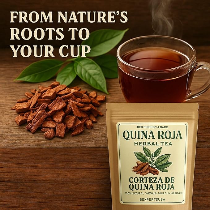 Quina Roja Herbal Tea (Red Cinchona Bark) – 3 Pack Value Set (4 oz Each / 12 oz Total) – 100% Natural Vegan Non-GMO Gluten-Free Wildcrafted Herbal Tea – Authentic Loose Leaf Infusion – by Bexperts