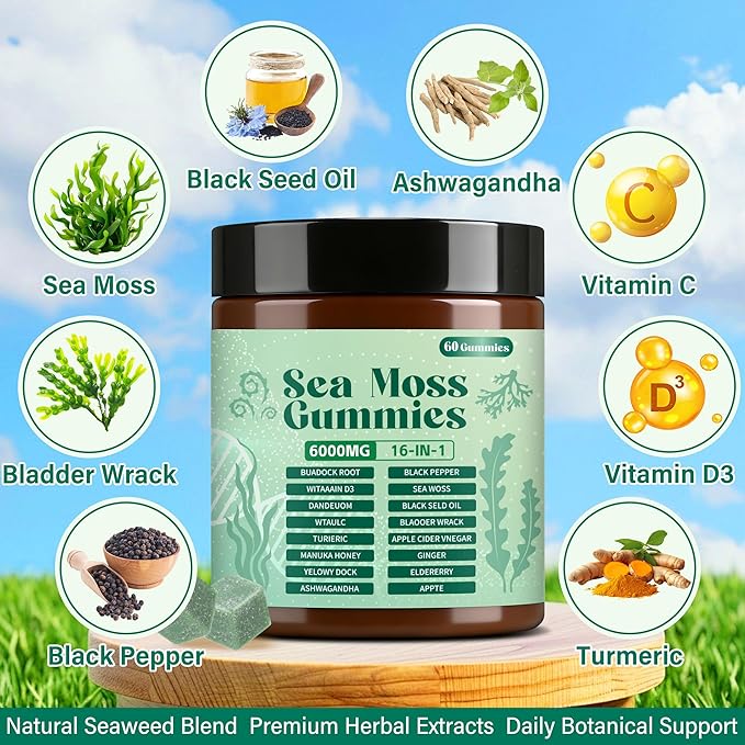 Sea Moss Gummies 16-in-160 Gummies