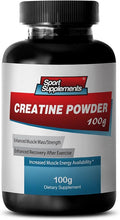 Best Creatine Powder - Creatine Powder 100mg - Creatine Powder to Boost Performance and Muscle Mass (1 Bottle)