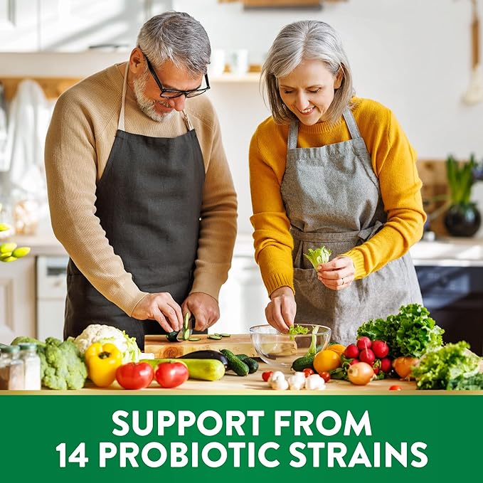 Nature's Truth Probiotic for Women and Men | 50 Billion CFU | 14 Probiotic Strains | 60 Capsules | Stomach Friendly | 200mg Prebiotics | Vegetarian Non-GMO &amp Gluten Free Supplement