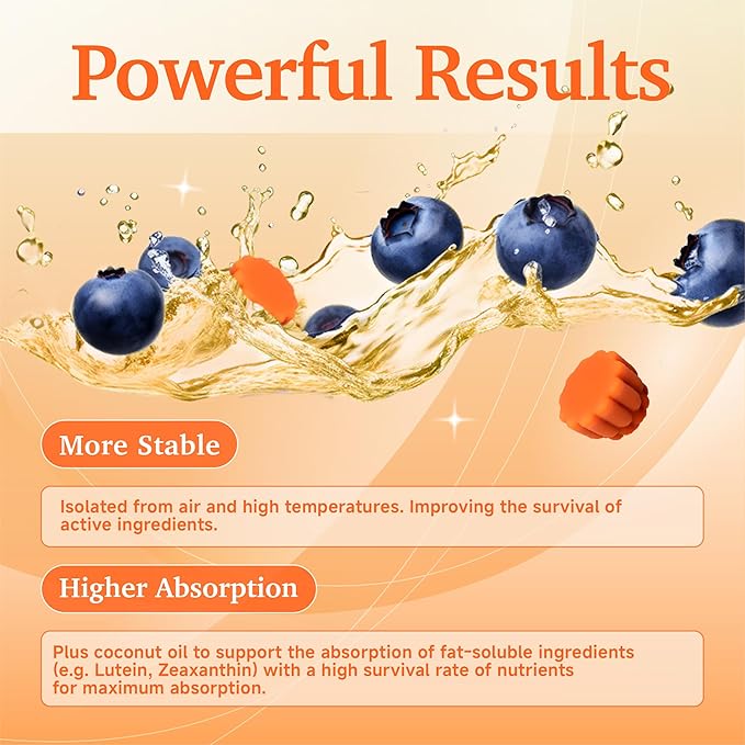 Lutein Gummies Vision Support Supplements with Blue Light Protection 90 Counts3 Bottles