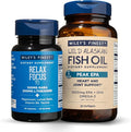 Wiley's Finest Stress Relief &amp Joint Support Bundle - Peak EPA + Relax Focus - 30 Servings