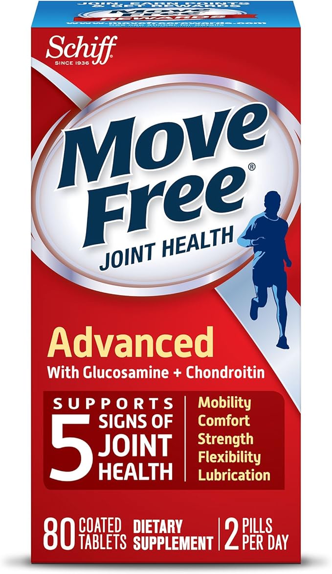 Move Free Advanced 80 tablets - Joint Health Supplement with Glucosamine and Chondroitin