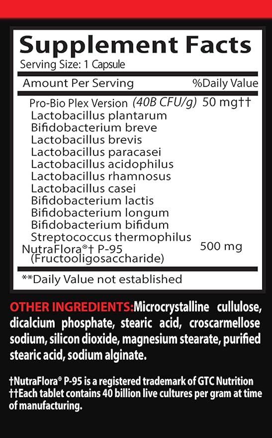 Probiotic Supplement - Advanced Blended PROBIOTIC Complex - Improve Digestion - 1 Bottle 60 Capsules