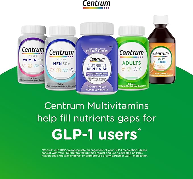 Centrum Multivitamin for Women Multimineral Supplement with Iron Vitamin D3 B Vitamins and Antioxidant Vitamins C and E Gluten Free Non-GMO Ingredients - 250 Count