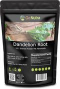 Go Nutra Dandelion Root Powder for Tea Coffee &amp Beverages | Concentrated 10:1 Dandelion Root Extract Powder Caffeine Free | No Added Ingredients | Non-GMO Vegan | 16 oz (1 lb)