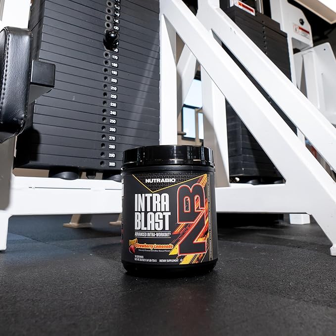 NutraBio Intra Blast Bcaa Powder Amino Acid Supplement Electrolyte &amp Hydration Blend Intra Pre Workout &amp Muscle Recovery 20g Eaa Amino Acids Powder 5g Glutamine- Strawberry Lemonade 30 S