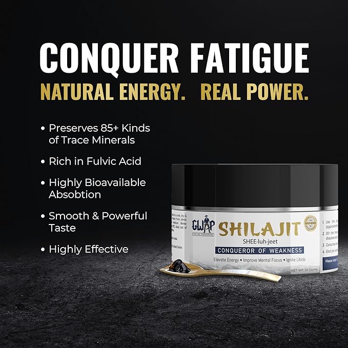 GWAP Shilajit Resin – 78% Fulvic Acid Shilajit Resin for Energy Stamina and Wellness Support with Maximum Potency