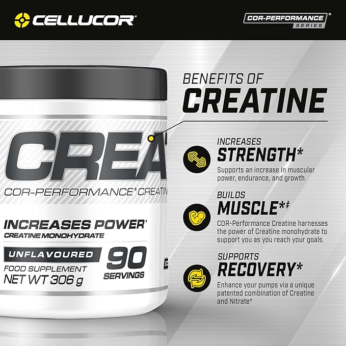 Cellucor Pre Workout &amp Creatine Bundle C4 Original Pre Workout Powder Watermelon 30 Servings + Cor Performance Creatine Powder 72 Servings