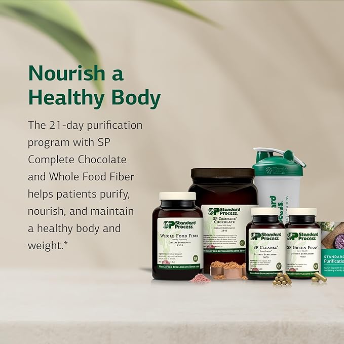 Standard Process Purification Kit with SP Complete &amp Whole-Food Fiber - Detox &amp Liver Support - Whole Food-Based Fiber Kit for Maintaining a Healthy Body - 21-Day Program - Chocolate