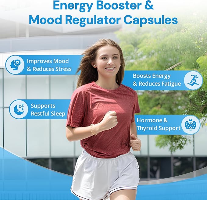 Strength &amp Spices - Thyroid Support Iodine Supplement with Maca Root Sea Kelp Brazil Nuts and Ashwagandha 60 Capsules