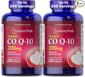 Puritan's Pride Coenzyme CoQ10 200mg Dietary Supplement for Heart Health Oral Gum Health and Healthy Aging Support 240 Rapid Release Softgels 2-Pack