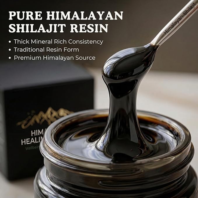 Gold Grade Himalayan Shilajit Resin For Men &amp Women | 500MG Max Potency | Lab Tested 100% Organic Shilajit With 85+ Trace Minerals &amp Fulvic Acid For Focus Energy And Immunity 30 Gram