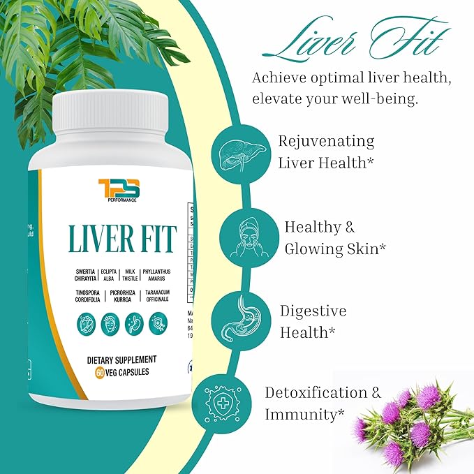 Liver Fit | Liver Cleanse Detox &amp Repair Formula - Natural Liver Support Supplement with Milk Thistle Extract Phyllanthus Amarus Extract Picrorhiza Kurrora Extract (Pack of 3)