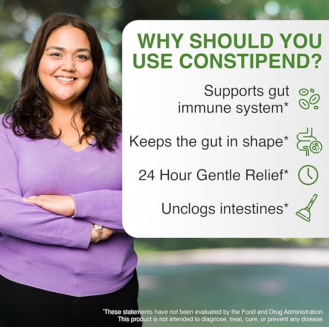 NaturalSlim Constipation Relief Stool Softeners Constipend Colon Cleanser for Women &amp Men with Magnesium Citrate Aspartate &amp Olive Extract 120 Vegetable Capsules