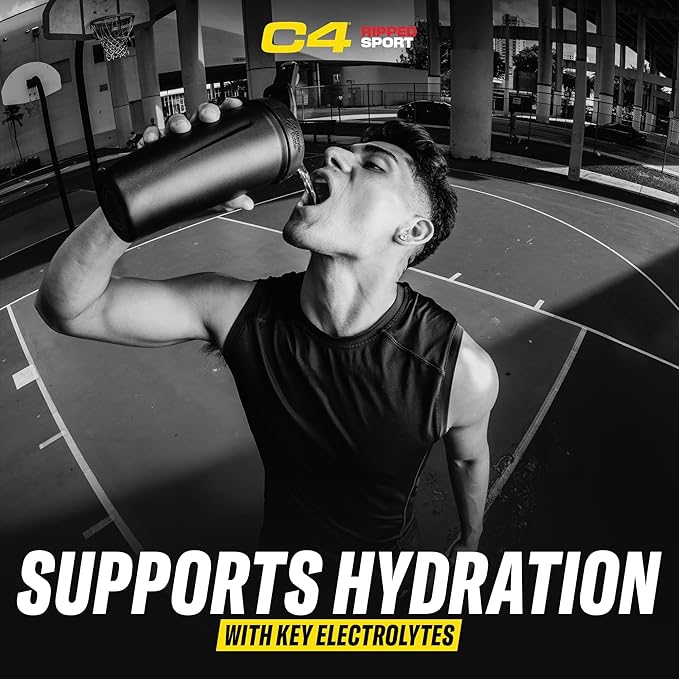C4 Ripped Sport Pre Workout Powder Fruit Punch - NSF Certified for Sport + Zero Sugar Preworkout Energy Supplement for Men &amp Women - 135mg Caffeine + Weight Loss - 30 Servings