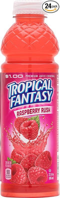 TROPICAL FANTASY Raspberry 22.5 Ounce Bottles (Pack of 24)