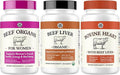 Beef Organ Supplement for Women + Organic Beef Liver Capsules + Grass Fed Bovine Heart &amp Liver Supplement - Pasture Raised Bovine - No Fillers Flow Agents or GMOs - Nutrient Dense Superfood